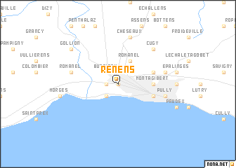 Renens location carte